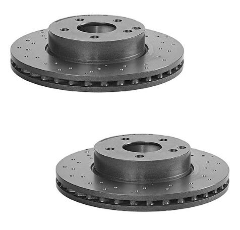 Mercedes Brakes Kit - Brembo Pads and Rotors Front (295mm) (Ceramic) 2044213612 - Brembo 3052714KIT